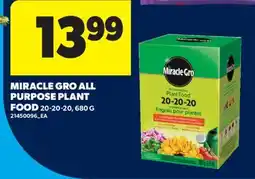 Real Canadian Superstore MIRACLE GRO ALL PURPOSE PLANT FOOD, 20-20-20 offer