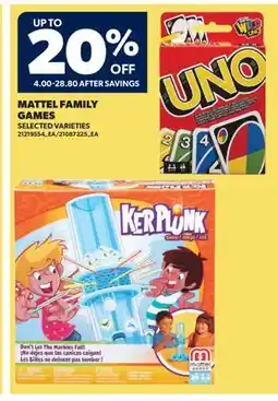 Real Canadian Superstore MATTEL FAMILY GAMES offer