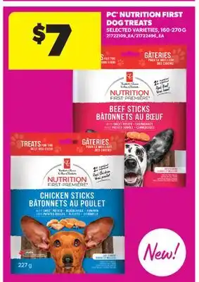 Real Canadian Superstore PC NUTRITION FIRST DOG TREATS offer