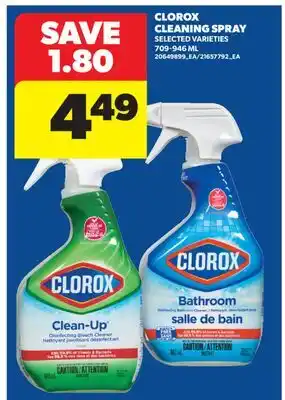 Real Canadian Superstore CLOROX CLEANING SPRAY offer
