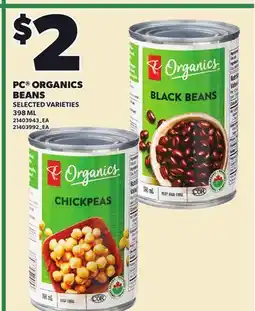 Loblaws PC ORGANICS BEANS offer