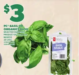 Loblaws PC BASIL OR ORGANICS BASIL offer
