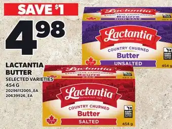 Loblaws LACTANTIA BUTTER offer