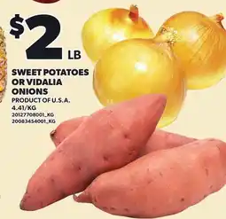 Loblaws SWEET POTATOES OR VIDALIA ONIONS offer