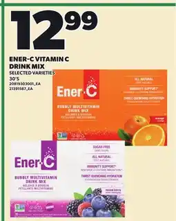 Loblaws ENER-C VITAMIN C DRINK MIX, 30'S offer