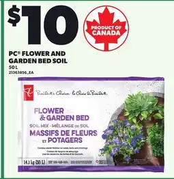 Loblaws PC FLOWER AND GARDEN BED SOIL offer