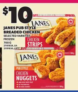 Loblaws JANES PUB STYLE BREADED CHICKEN offer