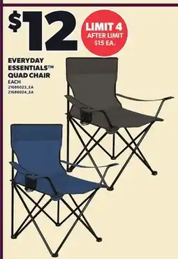 Loblaws EVERYDAY ESSENTIALS QUAD CHAIR offer