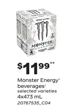Loblaws MONSTER ENERGY BEVERAGES† offer