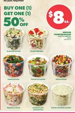 Loblaws MEDIUM PREMIUM SALADS offer