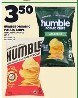 Loblaws HUMBLE ORGANIC POTATO CHIPS offer