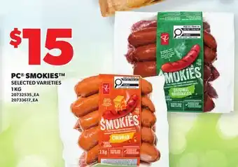 Loblaws PC SMOKIES offer