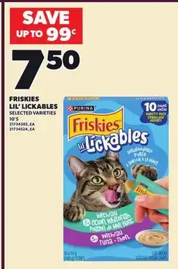 Loblaws FRISKIES LIL' LICKABLES, 10 CT offer