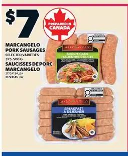 Valu-mart SAUCISSES DE PORC MARCANGELO offer