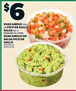 Valu-mart GUACAMOLE, 255 G OU SALSA PICO DE GALLO, 187 G offer