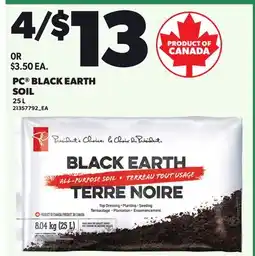 Loblaws PC BLACK EARTH SOIL offer