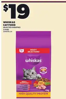 Loblaws WHISKAS CAT FOOD, 3/4 KG offer