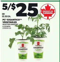 Loblaws PC GIGANTICO VEGETABLES offer