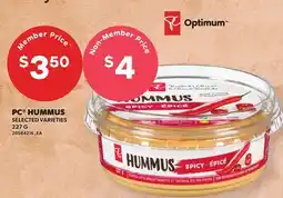 Loblaws PC HUMMUS offer