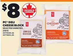 Loblaws PC DELI CHEESE BLOCK offer