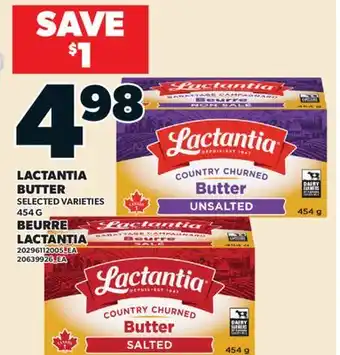 Valu-mart BEURRE LACTANTIA offer