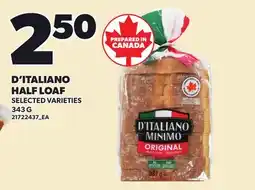 Loblaws D'ITALIANO HALF LOAF offer