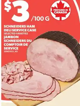 Valu-mart JAMBON SCHNEIDERS DU COMPTOIR DE SERVICE offer