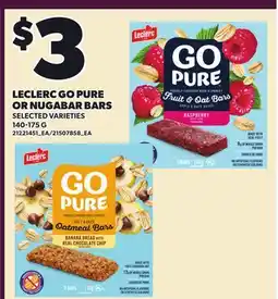 Loblaws LECLERC GO PURE OR NUGABAR BARS offer