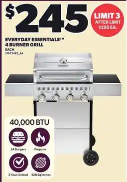 Loblaws EVERYDAY ESSENTIALS 4 BURNER GRILL offer
