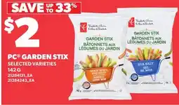 Loblaws PC GARDEN STIX offer