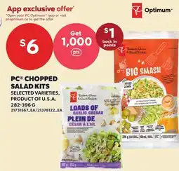 Loblaws PC CHOPPED SALAD KITS offer