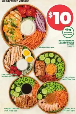 Loblaws IN-STORE MADE LOADED BOWLS offer