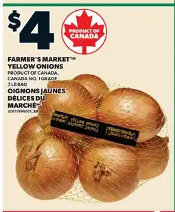 Valu-mart OIGNONS JAUNES DÉLICES DU MARCHÉ, 3 LB BAG offer