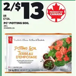 Loblaws PC POTTING SOIL offer