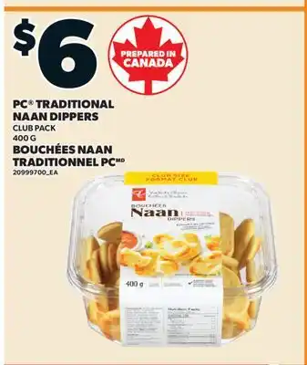 Valu-mart BOUCHÉES NAAN TRADITIONNEL PC offer
