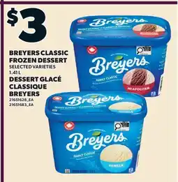 Valu-mart DESSERT GLACÉ CLASSIQUE BREYERS offer