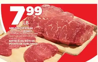 Valu-mart BIFTECK OU RÔTI DE POINTE DE SURLONGE offer
