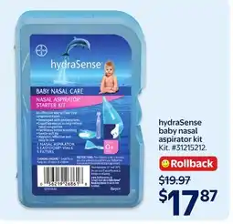 Walmart hydraSense baby nasal aspirator kit offer