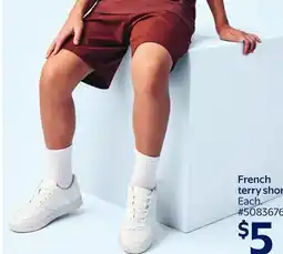 Walmart French terry shorts offer