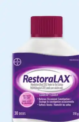 Walmart RestoraLAX powder 30 doses offer