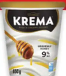 Walmart Olympic organic or Krema tubs 650 g or Astro 12-pack yogurt offer