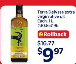 Walmart Terra Delyssa extra virgin Olive Oil offer