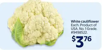 Walmart White cauliflower offer