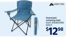 Walmart Oversized camping chair offer