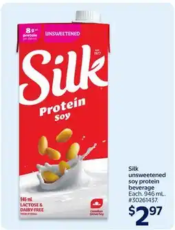 Walmart Silk unsweetened soy protein beverage offer