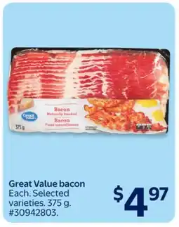 Walmart Great Value bacon offer
