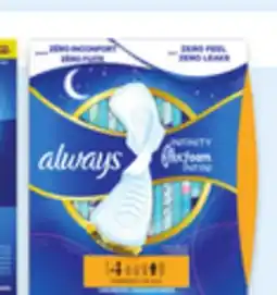 Walmart Always Flexfoam pads offer