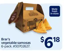 Walmart Brar's vegetable samosas offer