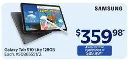 Walmart Samsung Galaxy Tab S10 Lite 128GB offer