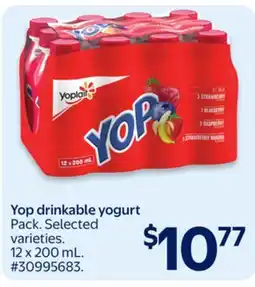 Walmart Yop drinkable yogurt offer